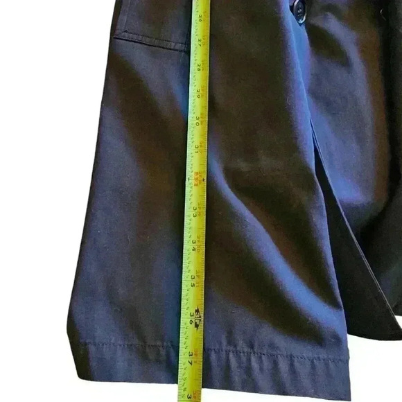 London Fog Double Breasted Dark BlueTrench Coat Size 40 Short. - Picture 13 of 15